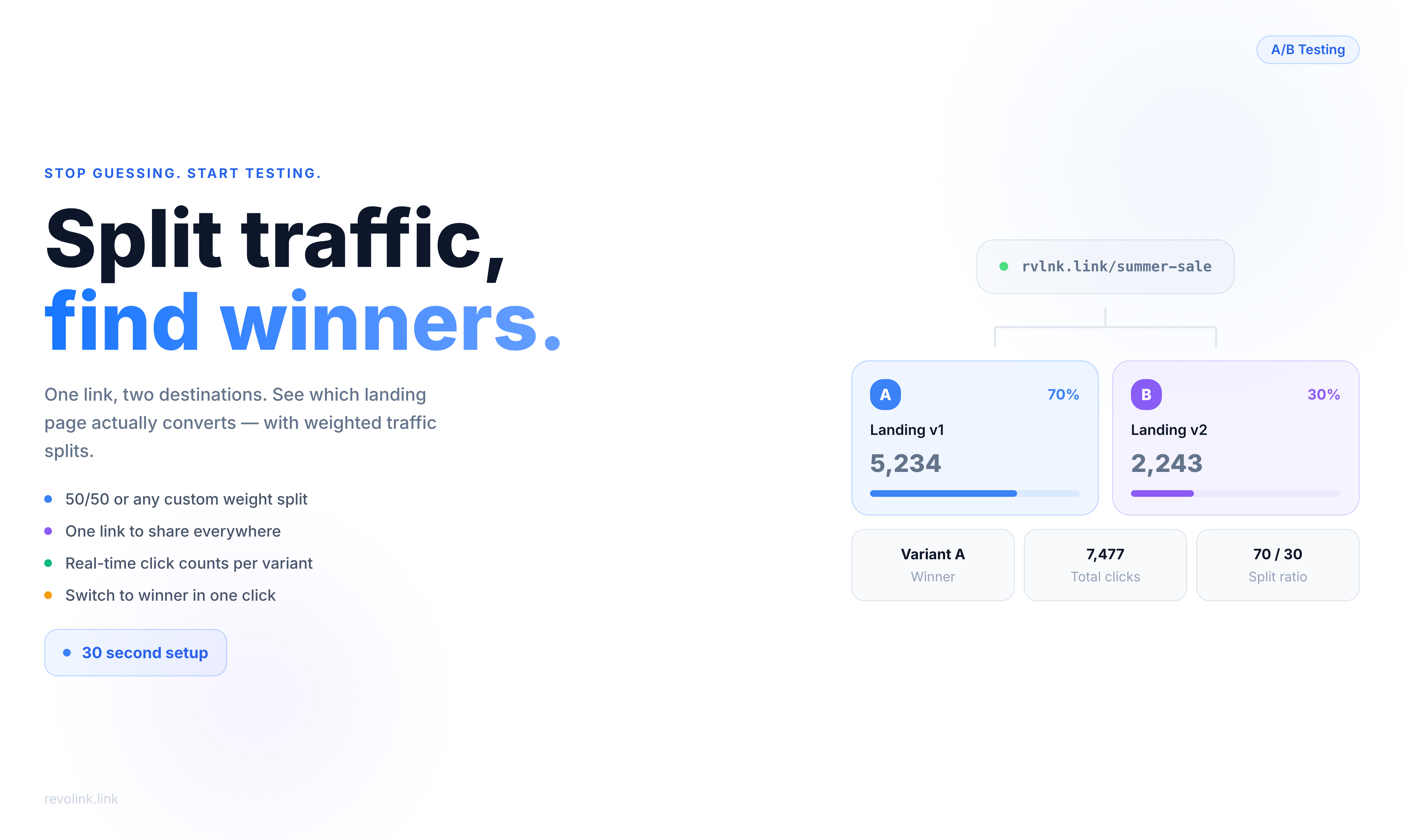 Stop Guessing Which Landing Page Works. Start Testing.